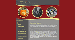 Desktop Screenshot of laserwolfengraving.com