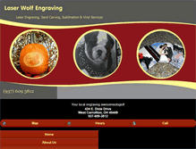 Tablet Screenshot of laserwolfengraving.com